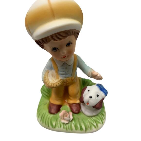 2‎ Homco Figurines Girl with Kitten & Boy with Puppy #1430 Shelf Decor - Picture 2 of 8